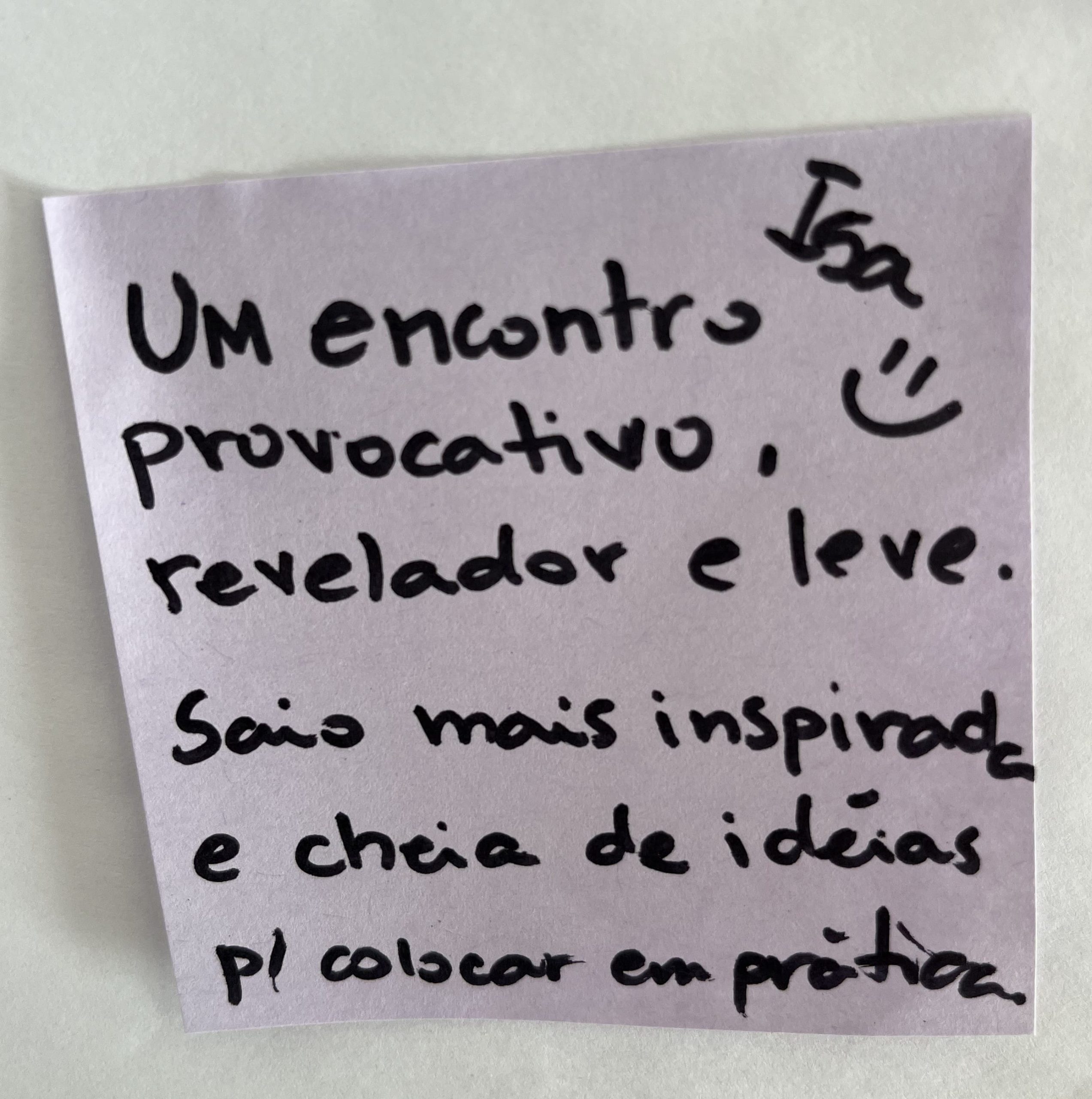 Depoimento de membro da Roda