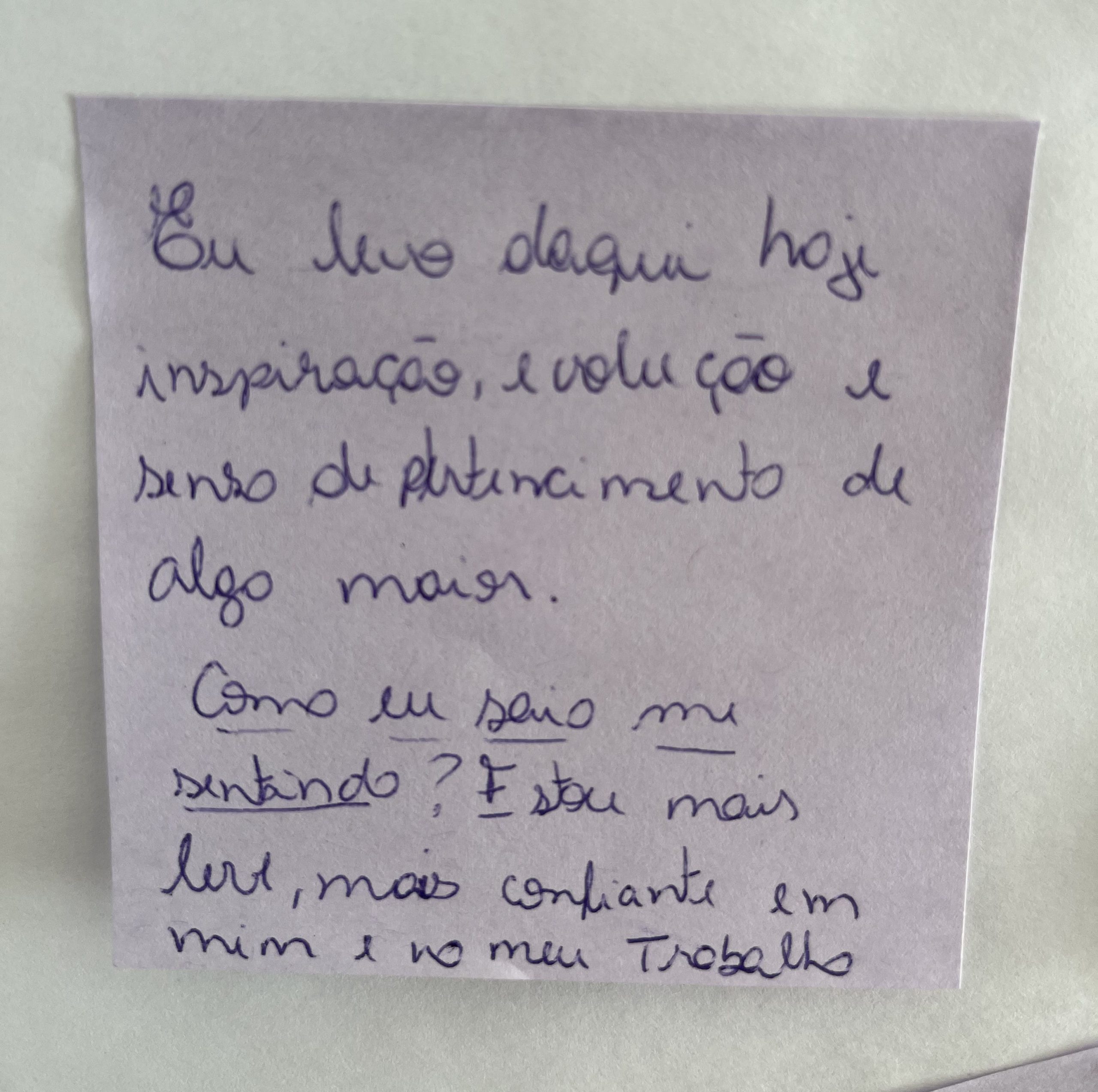 Depoimento de membro da Roda
