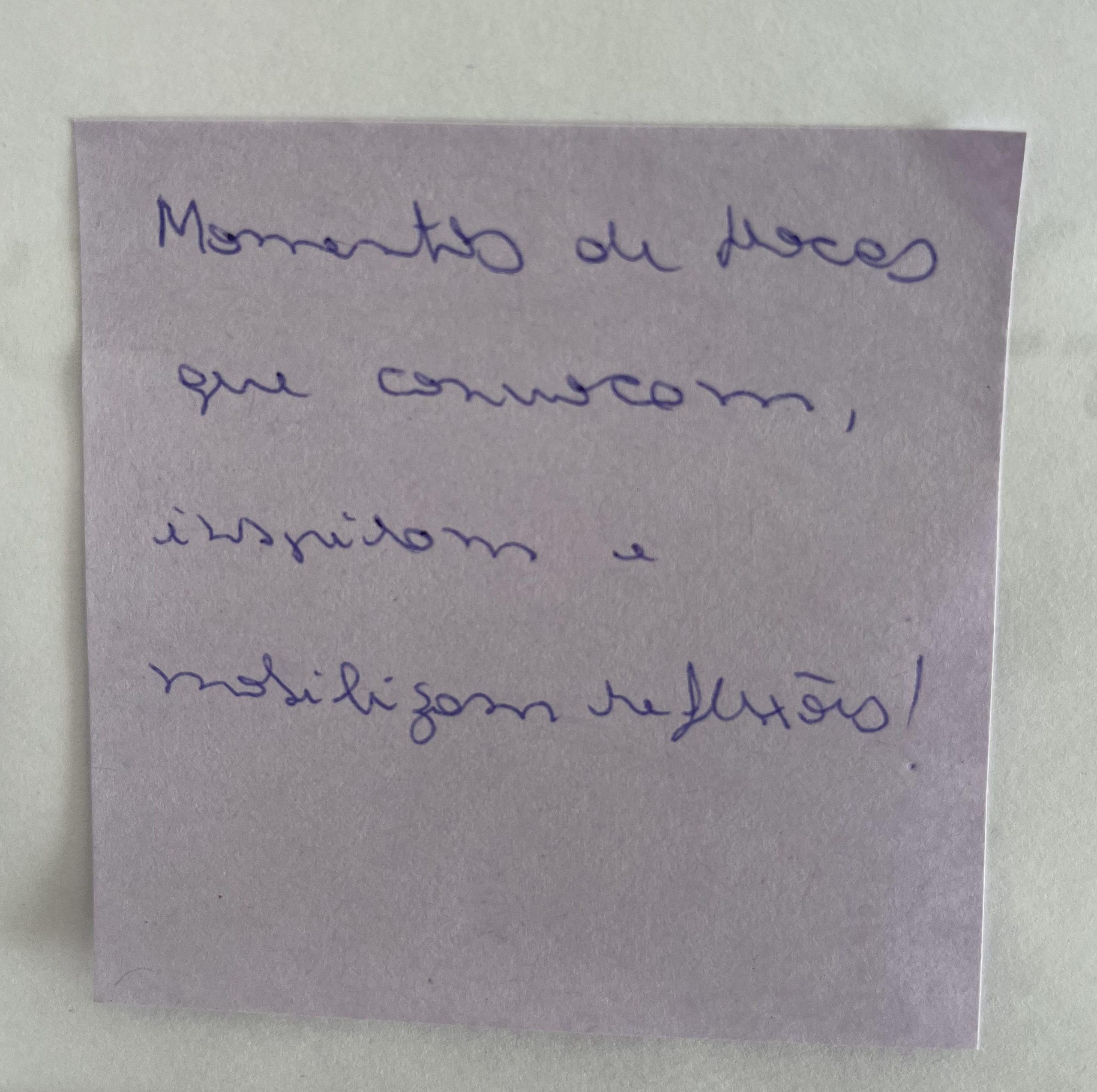 Depoimento de membro da Roda