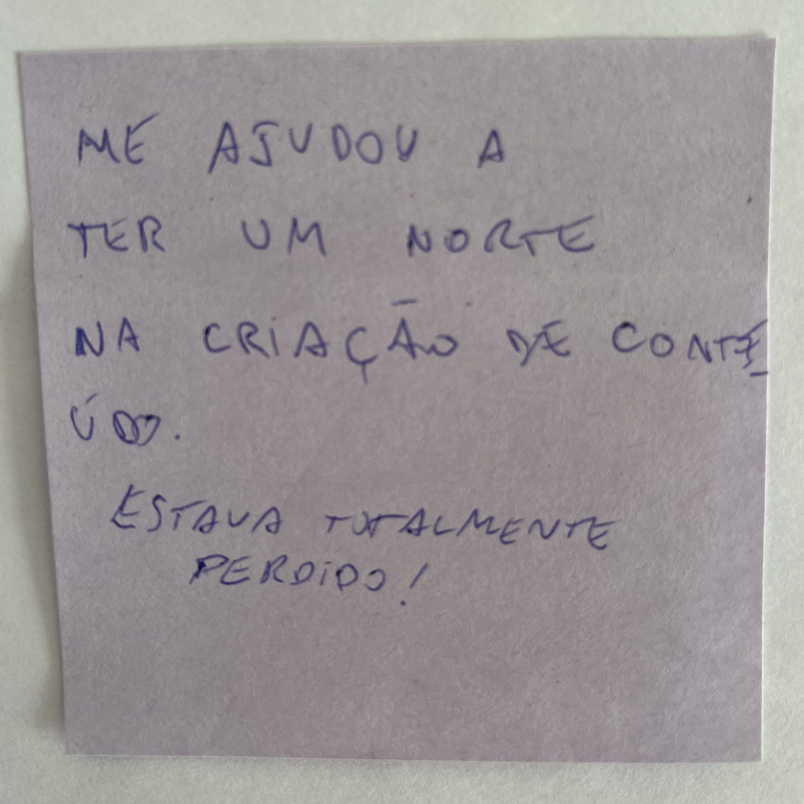 Depoimento de membro da Roda