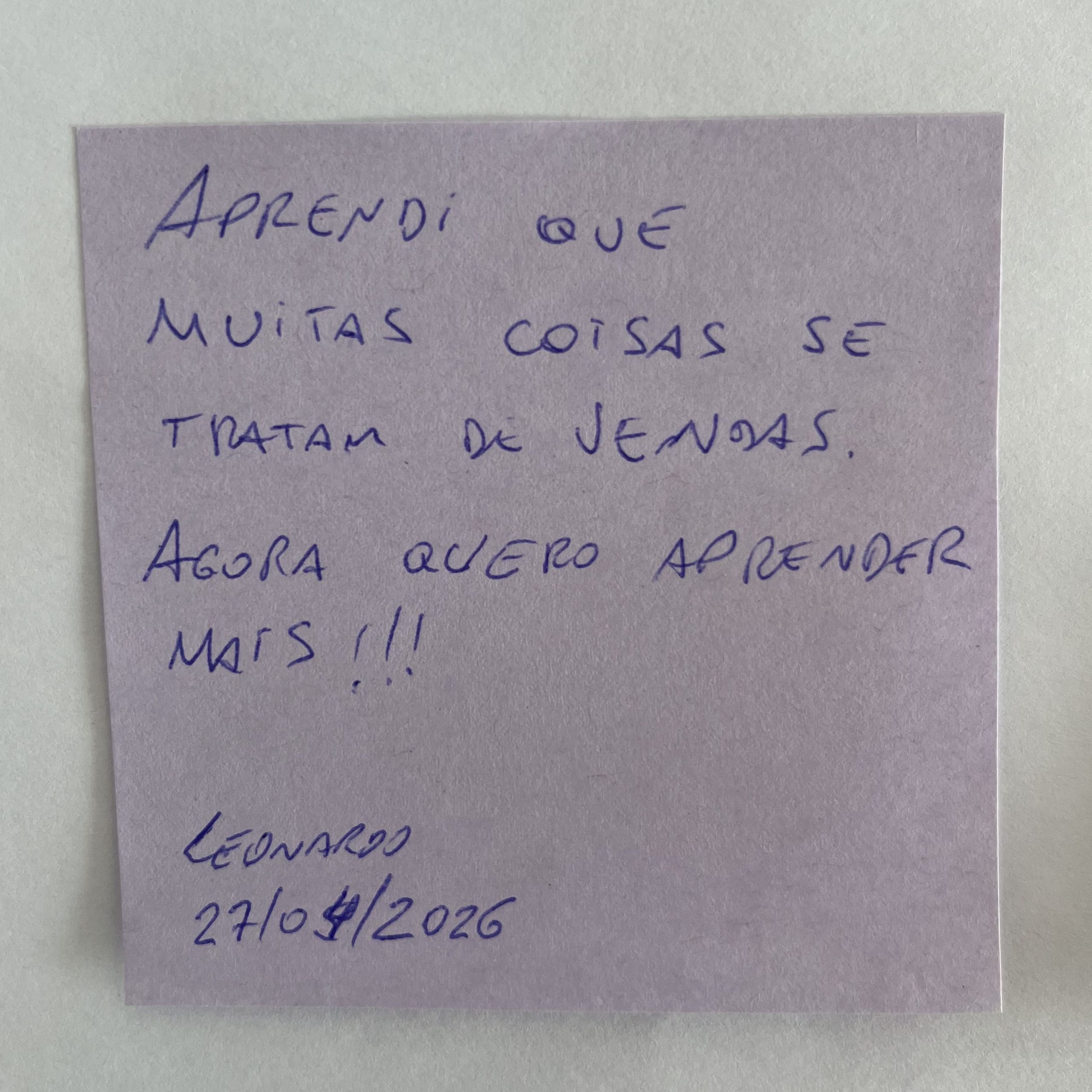 Depoimento de membro da Roda